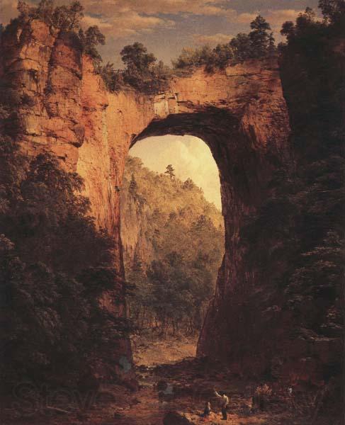 Frederic E.Church The Natural Bridge,Virginia Norge oil painting art